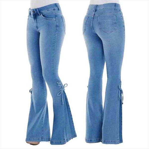 plus size denim pants vintage women jean flare nbsp high waist lace up bow skinny wide leg girls, Blue
plus size denim pants vintage women jean flare nbsp high waist lace up bow skinny wide leg girls, Blue