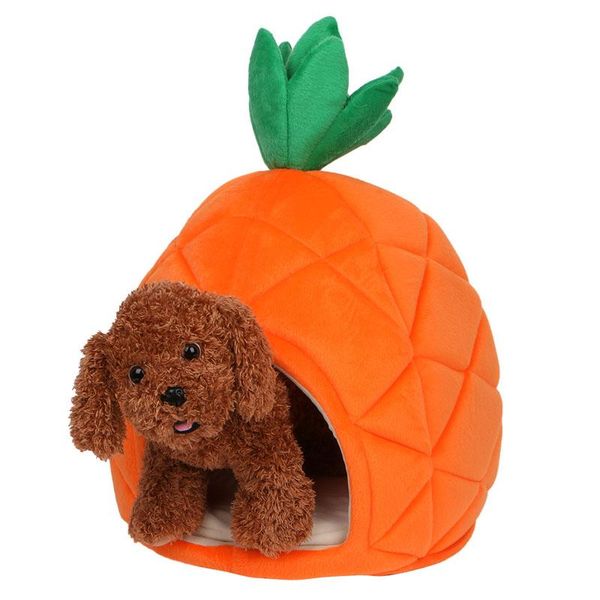 luxury deluxe pineapple pet house dog cat puppy warm cave nest cozy sleeping bed 
luxury deluxe pineapple pet house dog cat puppy warm cave nest cozy sleeping bed