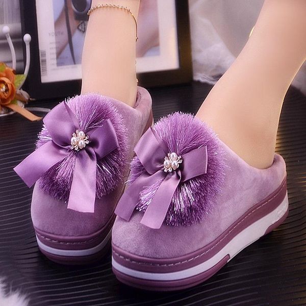 slippers platform women indoor furry shoes 2021 ladies home thick bottom slipper with butterfly-knot female warm fluffy, Black
slippers platform women indoor furry shoes 2021 ladies home thick bottom slipper with butterfly-knot female warm fluffy, Black