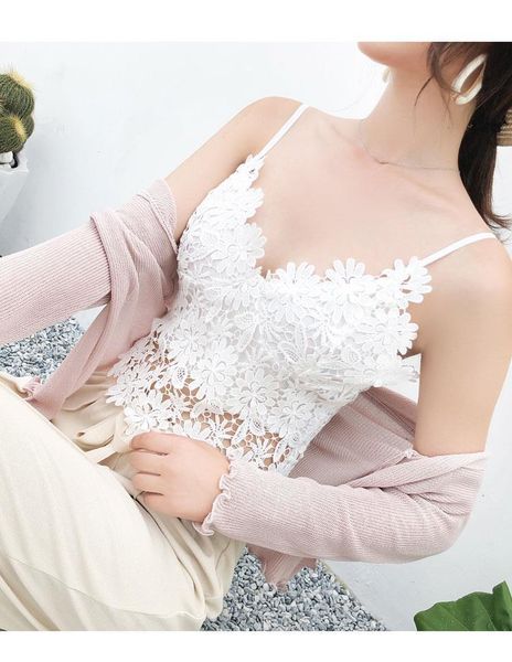 womens lace vest korte mouw elegante kant crop hollow out tank fashion vest voor vrouwen 2021 hot, White
womens lace vest korte mouw elegante kant crop hollow out tank fashion vest voor vrouwen 2021 hot, White