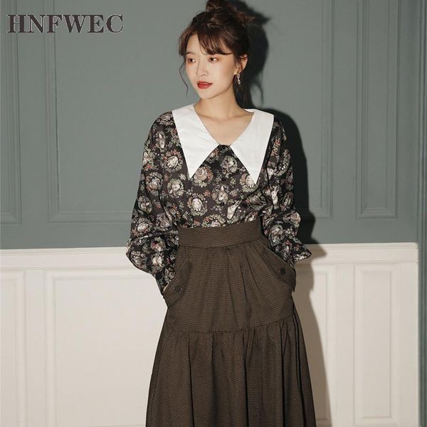 vintage fall 2021 long sleeve blouse women lantern sleeve collar button up shirt print loose ladies japanese style p958, White
vintage fall 2021 long sleeve blouse women lantern sleeve collar button up shirt print loose ladies japanese style p958, White