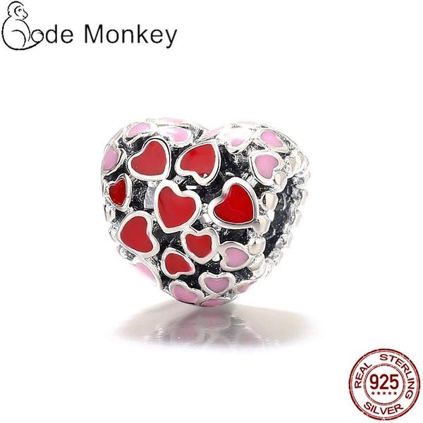 charms qikaola gradient pink love heart beads fit original bracelet 100% real 925sliver diy jewelry making cms1544, Bronze;silver
charms qikaola gradient pink love heart beads fit original bracelet 100% real 925sliver diy jewelry making cms1544, Bronze;silver