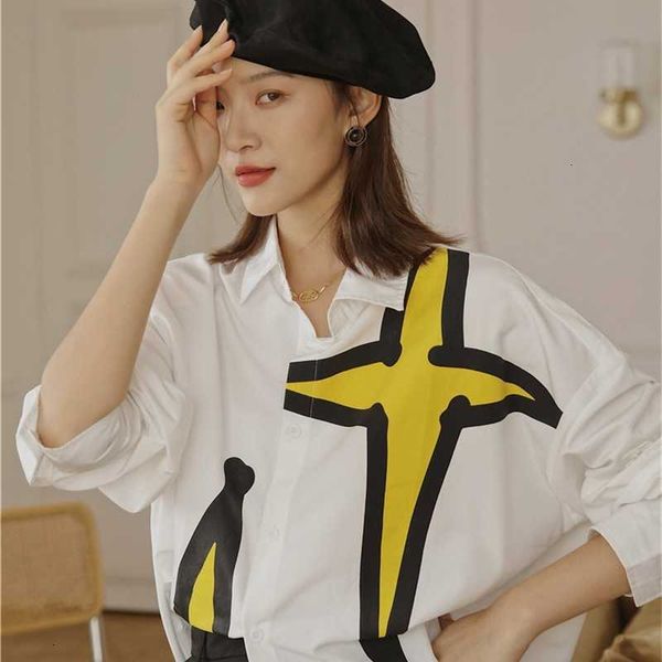 women's two piece pants streetwear oversized shirt long sleeve blouse women graffiti star fashion and blouses plus size sx05, White
women's two piece pants streetwear oversized shirt long sleeve blouse women graffiti star fashion and blouses plus size sx05, White