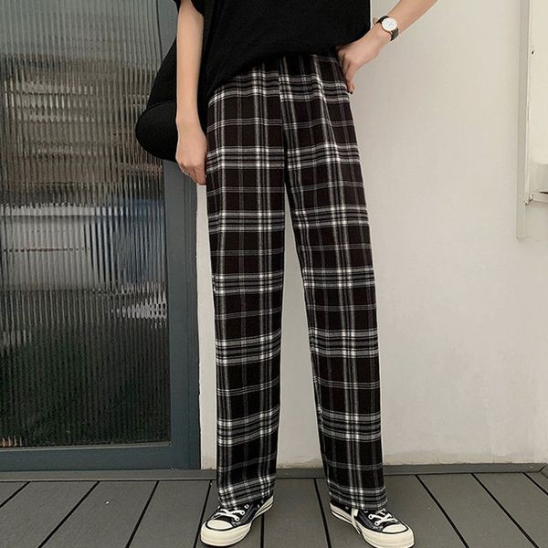 plaid pants women loose sweatpants women straight korean style fashion plaid trousers women high waist checkered pants, Black;white
plaid pants women loose sweatpants women straight korean style fashion plaid trousers women high waist checkered pants, Black;white