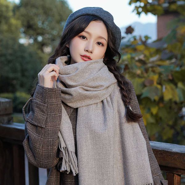 autumn winter pure color imitation cashmere scarf leather stard thorn wool versatile warm thickened shawl men's and women's univer, Blue;gray
autumn winter pure color imitation cashmere scarf leather stard thorn wool versatile warm thickened shawl men's and women's univer, Blue;gray