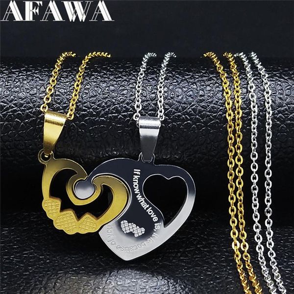 pendant necklaces 2pcs love heart stainless steel women/men gold silver color couple necklace jewelry acero inoxidable joyeria nxh23s01
pendant necklaces 2pcs love heart stainless steel women/men gold silver color couple necklace jewelry acero inoxidable joyeria nxh23s01