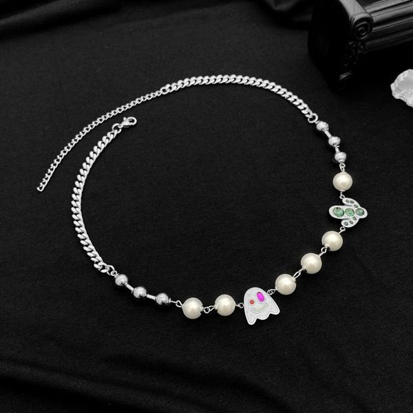 pendant necklaces personality vintage specter pendants clavicle chain fashion shiny pearl women hip-hop splice cactus prom accessories, Silver
pendant necklaces personality vintage specter pendants clavicle chain fashion shiny pearl women hip-hop splice cactus prom accessories, Silver