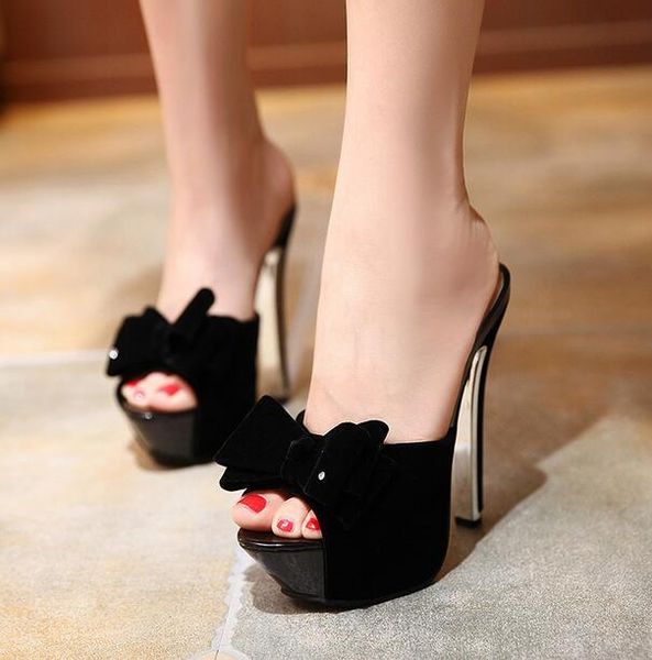 slippers womens bowknot rhinestone party chic sandals high heels stilettos platform mules, Black
slippers womens bowknot rhinestone party chic sandals high heels stilettos platform mules, Black