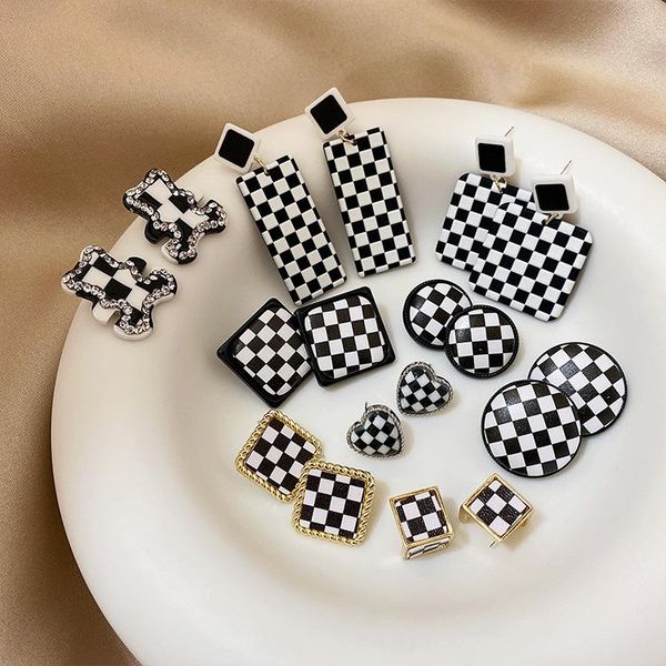stud korean version of simple personality all-match geometric metal acrylic checkerboard earrings women temperament party, Golden;silver
stud korean version of simple personality all-match geometric metal acrylic checkerboard earrings women temperament party, Golden;silver