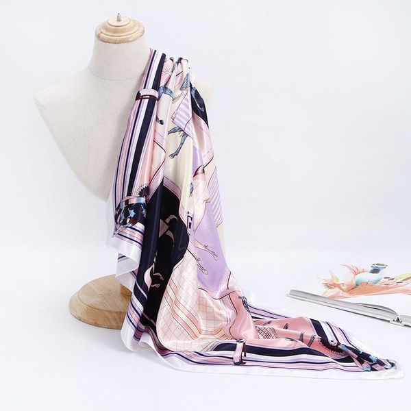 scarves fashion silk satin hijab scarf for women animal print kerchief cute headband neck 90*90cm square shawl scarfs ladies, Blue;gray
scarves fashion silk satin hijab scarf for women animal print kerchief cute headband neck 90*90cm square shawl scarfs ladies, Blue;gray