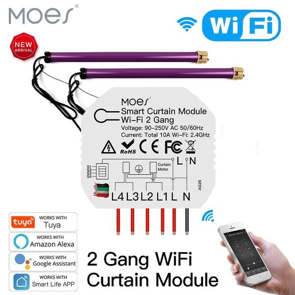 smart home control seaya tuya wifi 2 gang double curtain blind switch module roller shutter electric motor life app google alexa
smart home control seaya tuya wifi 2 gang double curtain blind switch module roller shutter electric motor life app google alexa