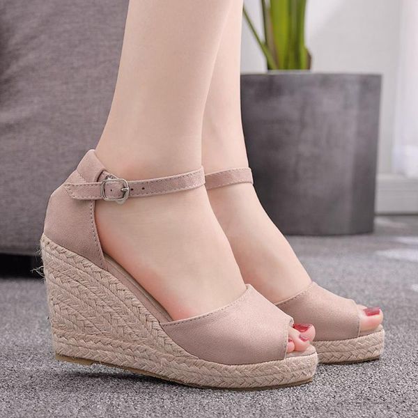 sandals summer espadrilles women open toe wedge shoes ankle strap high heels casual roman sandaleas de mujer, Black
sandals summer espadrilles women open toe wedge shoes ankle strap high heels casual roman sandaleas de mujer, Black