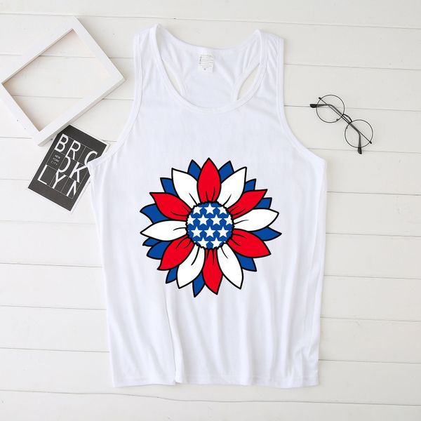 2021 summer trend loose fashion floral print tank top, White
2021 summer trend loose fashion floral print tank top, White