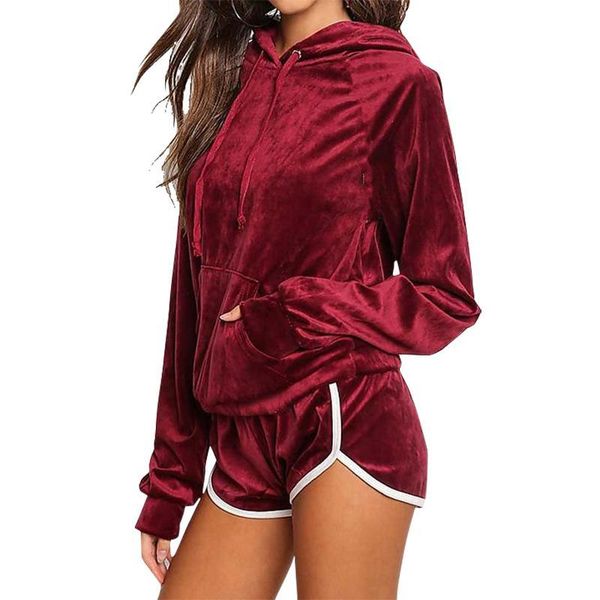 women's blouses & shirts diamond velvet women sets sweatshirt shorts autumn female winter velour tracksuits hoodies pullover hooded out, White
women's blouses & shirts diamond velvet women sets sweatshirt shorts autumn female winter velour tracksuits hoodies pullover hooded out, White