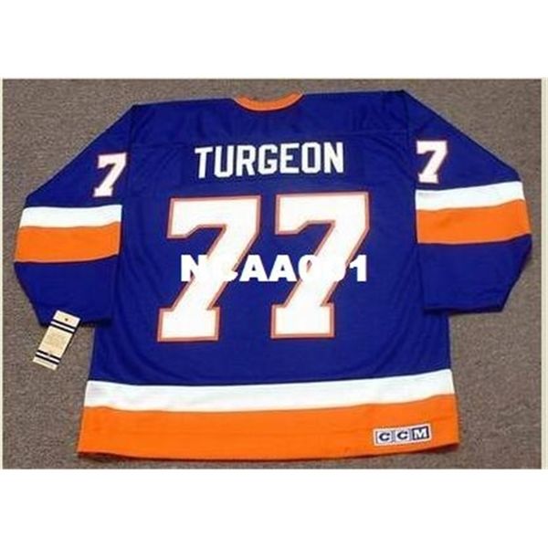 668 #77 pierre turgeon new york islanders 1993 ccm vintage home hockey jersey or custom any name or number retro jersey, Black
668 #77 pierre turgeon new york islanders 1993 ccm vintage home hockey jersey or custom any name or number retro jersey, Black