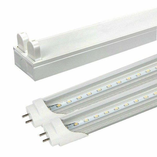 1-15/pack 4 ft. 2-light flush mount commercial ceiling light fixture + (2) led t8 tubes 24w g13 base
1-15/pack 4 ft. 2-light flush mount commercial ceiling light fixture + (2) led t8 tubes 24w g13 base