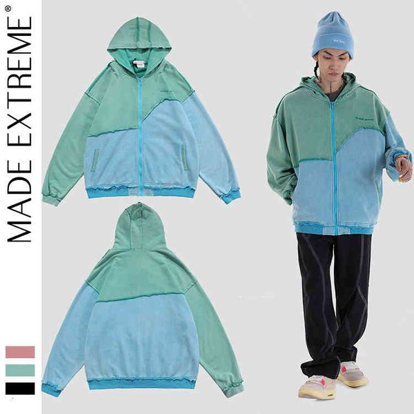 men's jackets autumn hoodies sweatshirts madeextreme splice hoodie zipper streetwear pullover sweatshirt cardigan oversized jakcets cou, Black;brown
men's jackets autumn hoodies sweatshirts madeextreme splice hoodie zipper streetwear pullover sweatshirt cardigan oversized jakcets cou, Black;brown