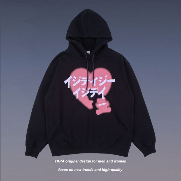 hoodiestkpa love printed hoodie autumn winter 2021 couple's guochao street loose pullover sweatshirt, Black
hoodiestkpa love printed hoodie autumn winter 2021 couple's guochao street loose pullover sweatshirt, Black