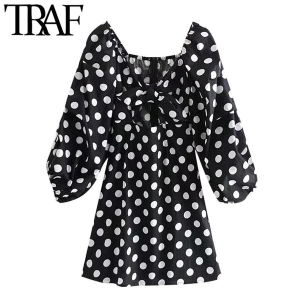 casual dresses traf women chic fashion with bow hollow out polka dot mini dress vintage puff sleeve back zipper female mujer, Black;gray
casual dresses traf women chic fashion with bow hollow out polka dot mini dress vintage puff sleeve back zipper female mujer, Black;gray