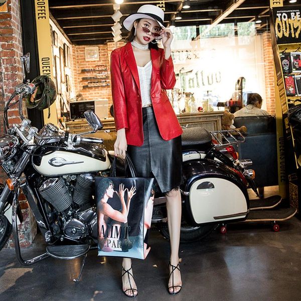 women's leather & faux genuine sheepskin jackets women spring autumn 2021 motorcycle female coat clothing ropa zjt2511, Black
women's leather & faux genuine sheepskin jackets women spring autumn 2021 motorcycle female coat clothing ropa zjt2511, Black