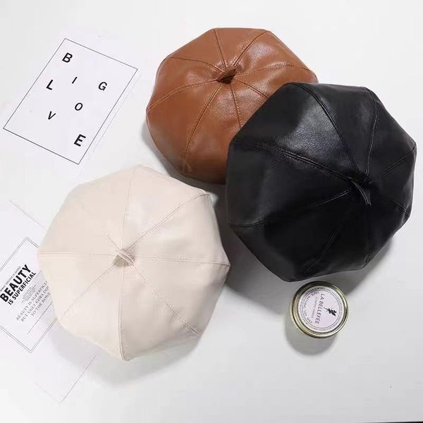 berets fashion hat women pu leather octagonal caps vintage bonnet beret style retro, Blue;gray
berets fashion hat women pu leather octagonal caps vintage bonnet beret style retro, Blue;gray
