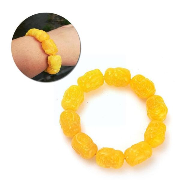 beaded, strands 2021 beeswax resin double-sided buddha head beads carved women luck men religion gift bracelet x4w3, Black
beaded, strands 2021 beeswax resin double-sided buddha head beads carved women luck men religion gift bracelet x4w3, Black