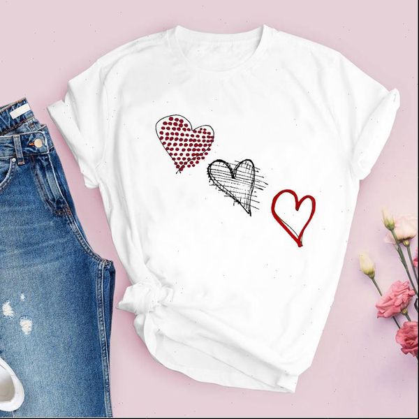 women print 90s plaid love heart fashion cartoon casual summer lady t shirt womens clothing tees female t shirt, White
women print 90s plaid love heart fashion cartoon casual summer lady t shirt womens clothing tees female t shirt, White