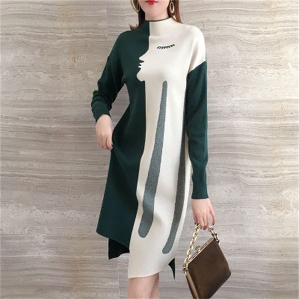 more size fat mm sweater knitted-out dress female fall and winter long half turtleneck high section dressed in irregular smvs, Black;gray
more size fat mm sweater knitted-out dress female fall and winter long half turtleneck high section dressed in irregular smvs, Black;gray