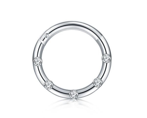 50pcs/lot titanium gems seamless hinged segment ring clicker cartilage nose/lip/ear hoop septum 16g shine, Silver
50pcs/lot titanium gems seamless hinged segment ring clicker cartilage nose/lip/ear hoop septum 16g shine, Silver