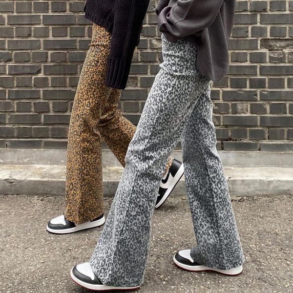 women's jeans fashion women high waist loose button leopard printed straight pants wide leg trousers ladies stretch elastic, Blue
women's jeans fashion women high waist loose button leopard printed straight pants wide leg trousers ladies stretch elastic, Blue