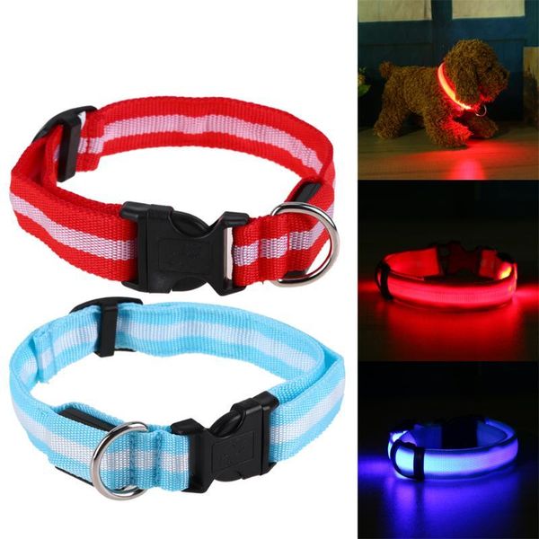 dog collars & leashes nylon led collar night safety flashing glow for pet dogs cat walking luminous fluorescent supplies
dog collars & leashes nylon led collar night safety flashing glow for pet dogs cat walking luminous fluorescent supplies