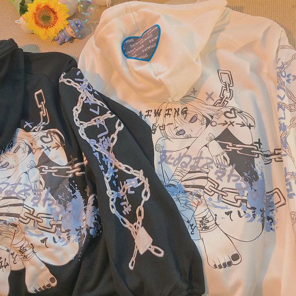 women hoodie y2k two-dimensional anime kawaii beautiful girl sudadera super dalian mujer otoo cremallera chaqueta de manga larga top, Black
women hoodie y2k two-dimensional anime kawaii beautiful girl sudadera super dalian mujer otoo cremallera chaqueta de manga larga top, Black