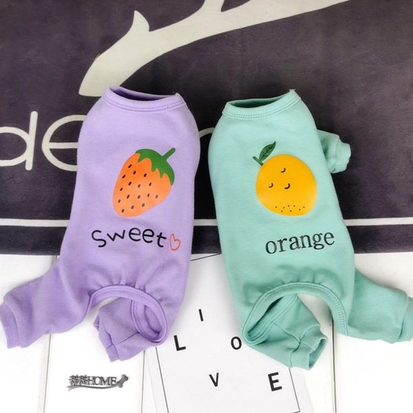 fruit pie cat cloth dog thin pet teddy four legged spring and autumn small summer bomei
fruit pie cat cloth dog thin pet teddy four legged spring and autumn small summer bomei