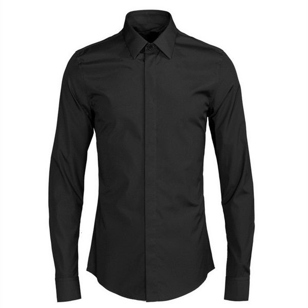 2021 new italy style long-sleeved cotton men solid black blending fashion shirts male casual quality shirt mens overhemd chemise l9ti, White;black
2021 new italy style long-sleeved cotton men solid black blending fashion shirts male casual quality shirt mens overhemd chemise l9ti, White;black