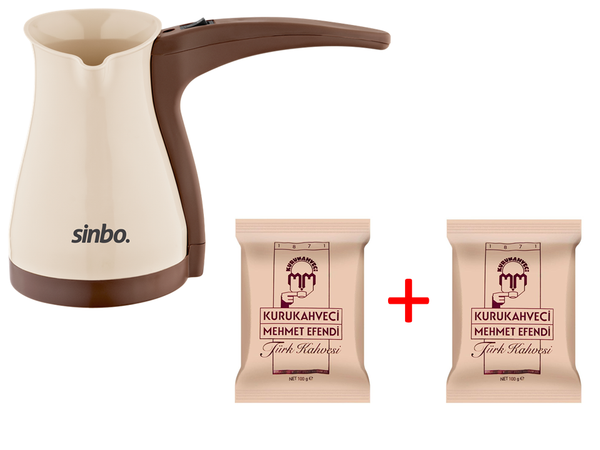 famous practical turkish coffee pot with electricity + 2 packs of traditional ground turkish coffee. cook 5-person coffee.
famous practical turkish coffee pot with electricity + 2 packs of traditional ground turkish coffee. cook 5-person coffee.