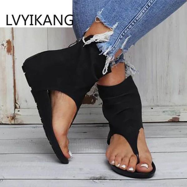 ladies sandals clip toe flat women platform pu leather gladiator shoes summer female flip flop zipper plus size casual woman, Black
ladies sandals clip toe flat women platform pu leather gladiator shoes summer female flip flop zipper plus size casual woman, Black