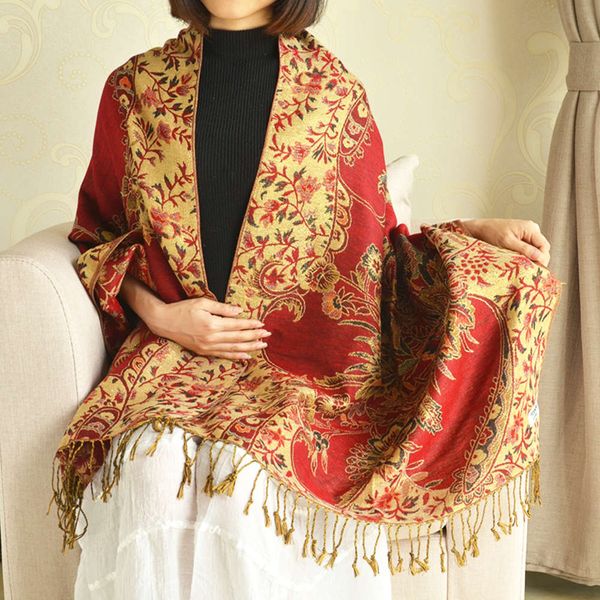 designer autumn and winter jacquard gold silk cotton hemp national style shawl thickened tassel warm scarf female, Blue;black
designer autumn and winter jacquard gold silk cotton hemp national style shawl thickened tassel warm scarf female, Blue;black
