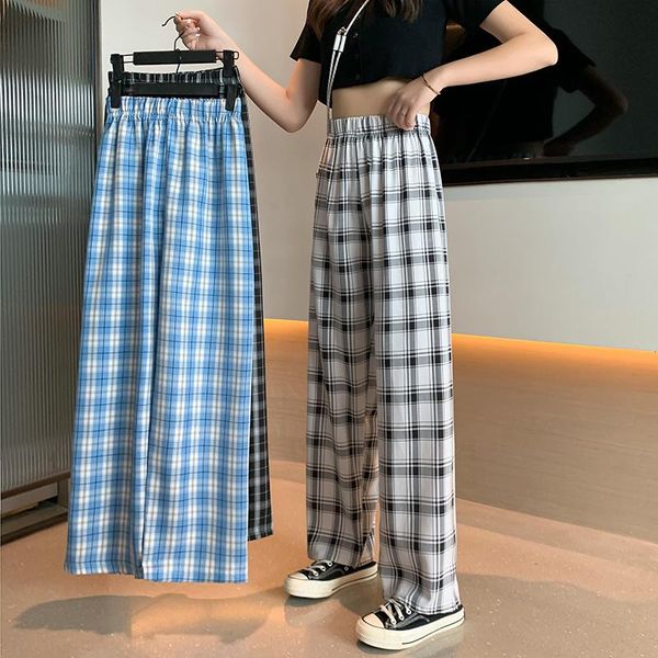 women's pants & capris plaid summer thin 2021 high waist drooping wide leg loose straight casual fashion ins, Black;white
women's pants & capris plaid summer thin 2021 high waist drooping wide leg loose straight casual fashion ins, Black;white