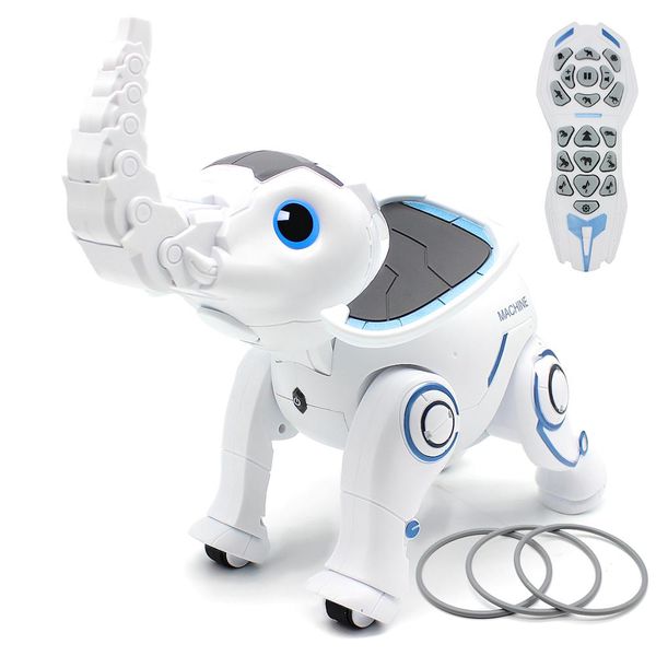 RC Elephant remote control Robot Interactive Children Toy Singing Dancing Elephant Smart Robot Early Education Toy For Kids, Blue
RC Elephant remote control Robot Interactive Children Toy Singing Dancing Elephant Smart Robot Early Education Toy For Kids, Blue