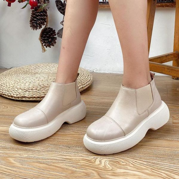 boots johnature genuine leather shoes women elastic band round toe 2021 leisure handmade sewing concise platform, Black
boots johnature genuine leather shoes women elastic band round toe 2021 leisure handmade sewing concise platform, Black