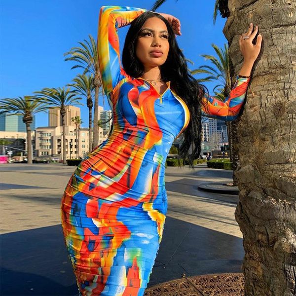 casual dresses fashion colors printed midi dress long sleeve stand neck elegant bodycon for women ladies zippers front vestidos, Black;gray
casual dresses fashion colors printed midi dress long sleeve stand neck elegant bodycon for women ladies zippers front vestidos, Black;gray