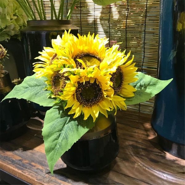 decorative flowers & wreaths 7 heads artificial sunflower simulated flower bouquet room balcony banquet wedding party silk cloth fake floral
decorative flowers & wreaths 7 heads artificial sunflower simulated flower bouquet room balcony banquet wedding party silk cloth fake floral