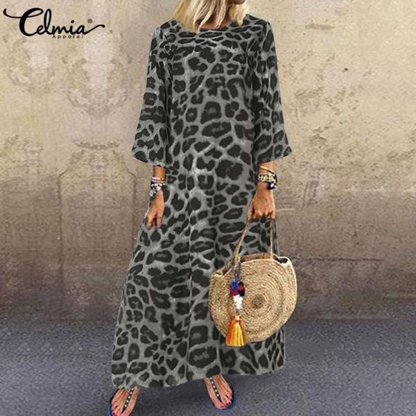 casual dresses 2021 autumn women 3/4 sleeve maxi dress celmia leopard print sundress fashion o neck loose party long vestido robe femme, Black;gray
casual dresses 2021 autumn women 3/4 sleeve maxi dress celmia leopard print sundress fashion o neck loose party long vestido robe femme, Black;gray