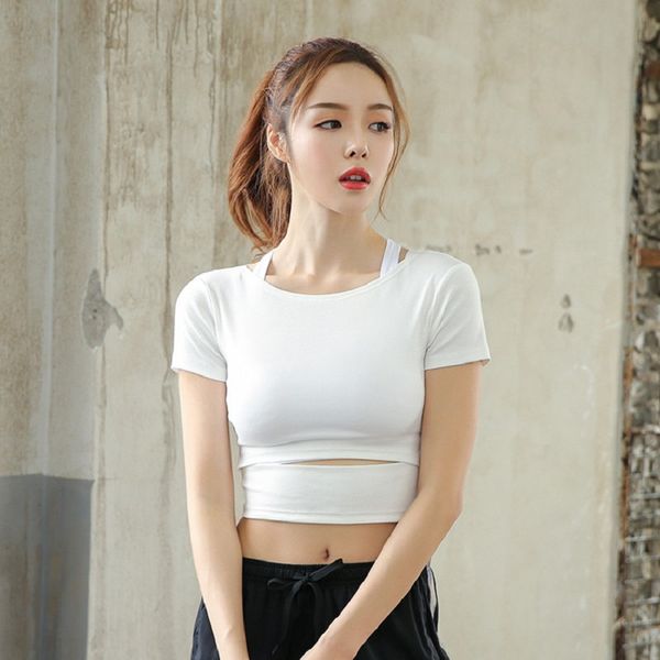 women sport shirt fitness gym women gym t-shirt yog semless yog shirt short sleeve crop elstic tight shirt, White
women sport shirt fitness gym women gym t-shirt yog semless yog shirt short sleeve crop elstic tight shirt, White