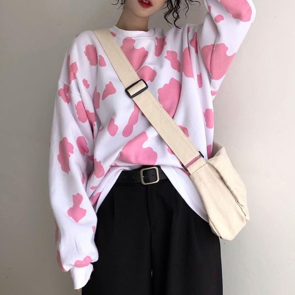kawaii japanese autumn female loose long sleeve hoodies sweatshirts cow milk printed hoodie fashion women casual sweatshirt, Black
kawaii japanese autumn female loose long sleeve hoodies sweatshirts cow milk printed hoodie fashion women casual sweatshirt, Black
