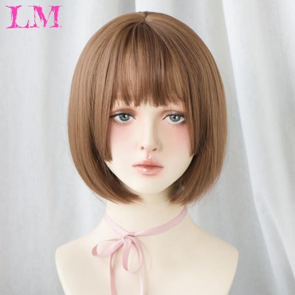 synthetic wigs liangmo short bob wig with bangs for women black pink party daily use shoulder length princess cut
synthetic wigs liangmo short bob wig with bangs for women black pink party daily use shoulder length princess cut