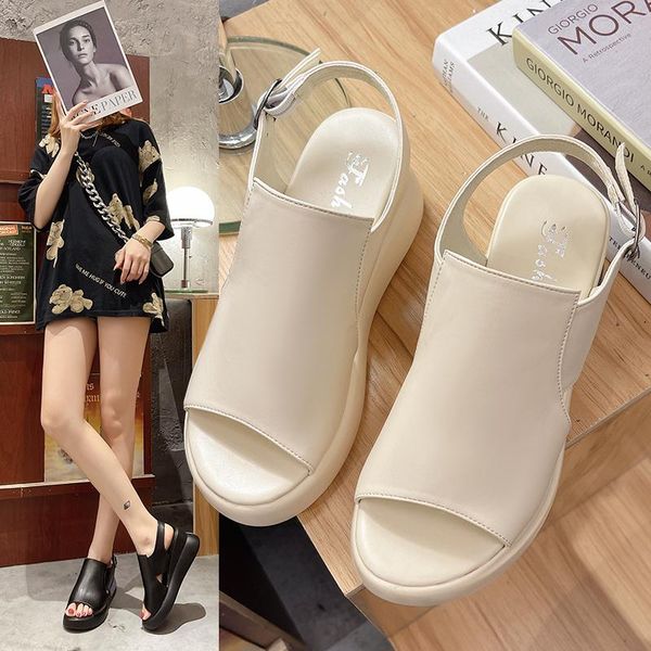 sandals 2021 slope heel platform women lightweight commuter shoes street casual beach, Black
sandals 2021 slope heel platform women lightweight commuter shoes street casual beach, Black