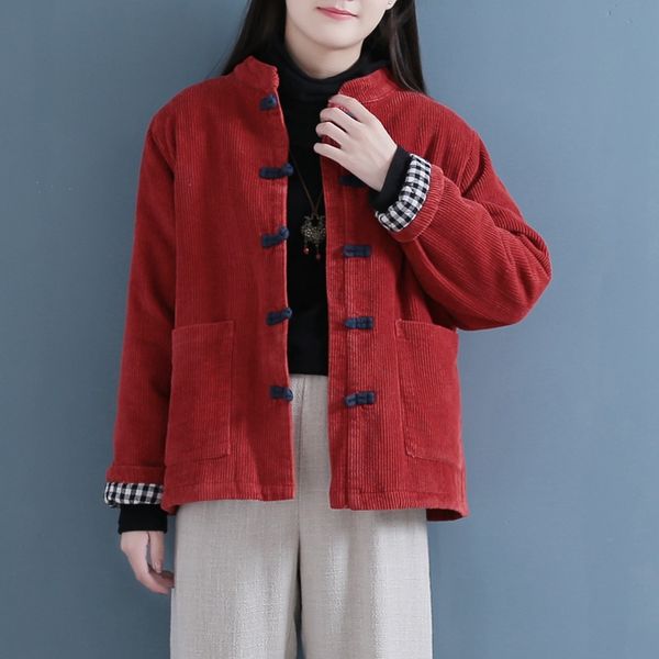 chinese new year clothes for women winter corduroy cotton jacket vintage long sleeve chinese style women warm coats 11896, Red
chinese new year clothes for women winter corduroy cotton jacket vintage long sleeve chinese style women warm coats 11896, Red