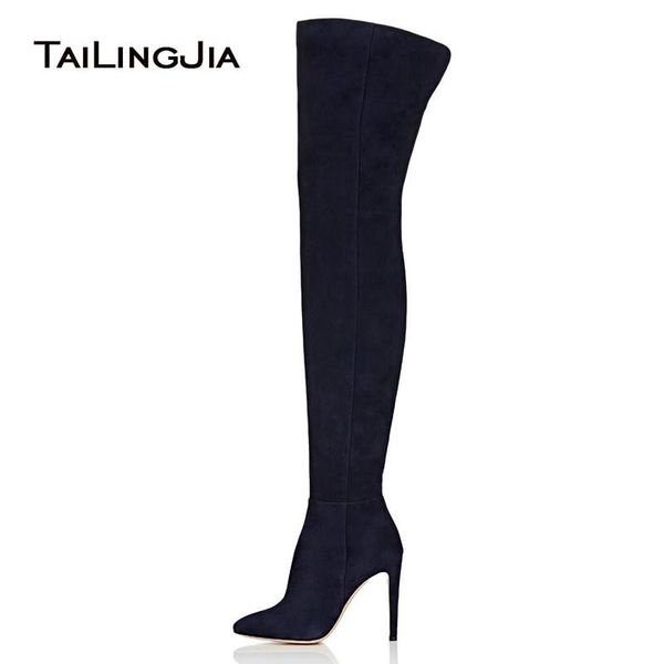 boots women thigh high 2021 heel over knee black faux suede winter shoes woman pointed toe long tall boot
boots women thigh high 2021 heel over knee black faux suede winter shoes woman pointed toe long tall boot