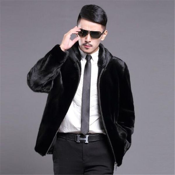 autumn winter new imitation fur jacket short business casual mink hooded thickened coat rbvh, Black
autumn winter new imitation fur jacket short business casual mink hooded thickened coat rbvh, Black
